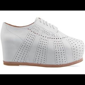 ISO Jeffrey Campbell Bright 2 Platforms in White